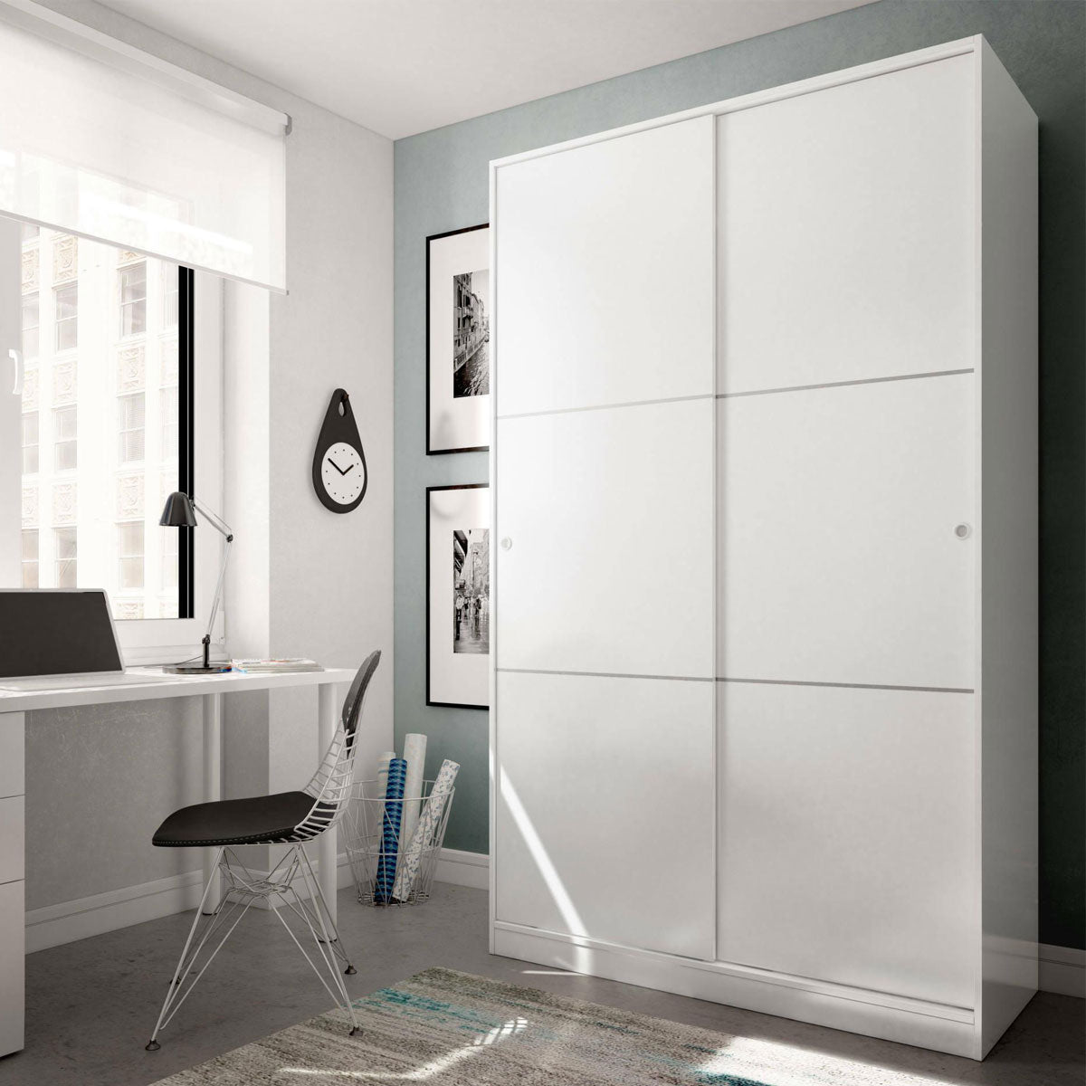 Wardrobe with sliding doors, MARINES model.