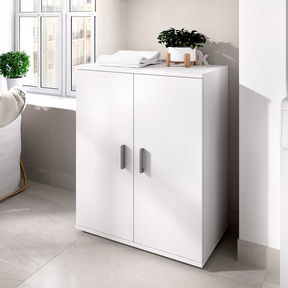 Low cabinet with 2 doors, BARX model.