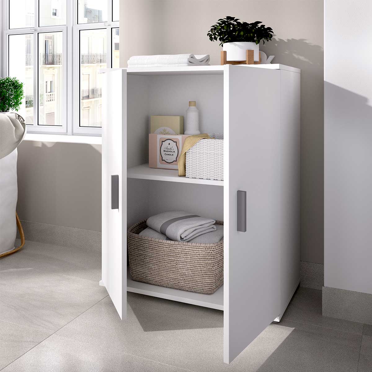 Low cabinet with 2 doors, BARX model.