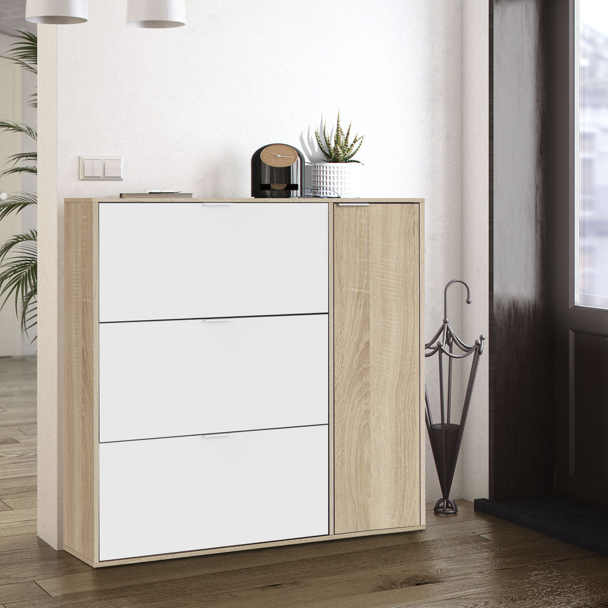 3-door shoe rack, MONTROY model.