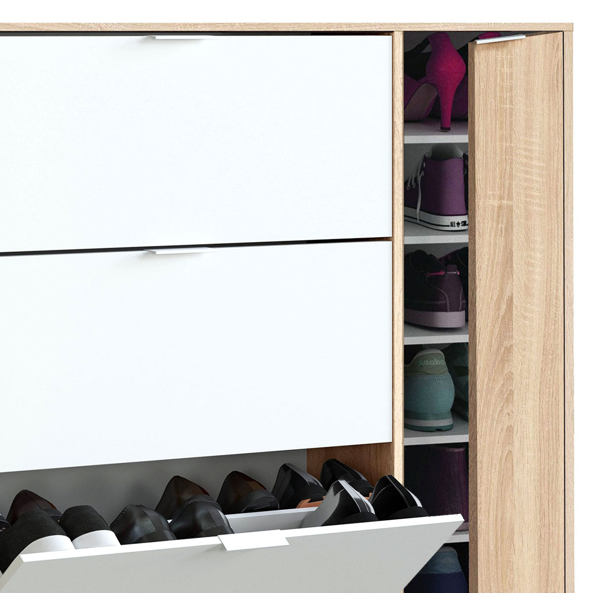 3-door shoe rack, MONTROY model.