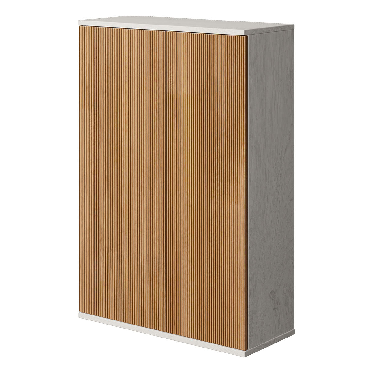 Auxiliary shoe rack, with shelves and 2 doors, ALBERIC model.