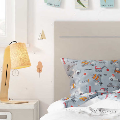 Double youth trundle bed with drawer and shelves, PICANYA model.