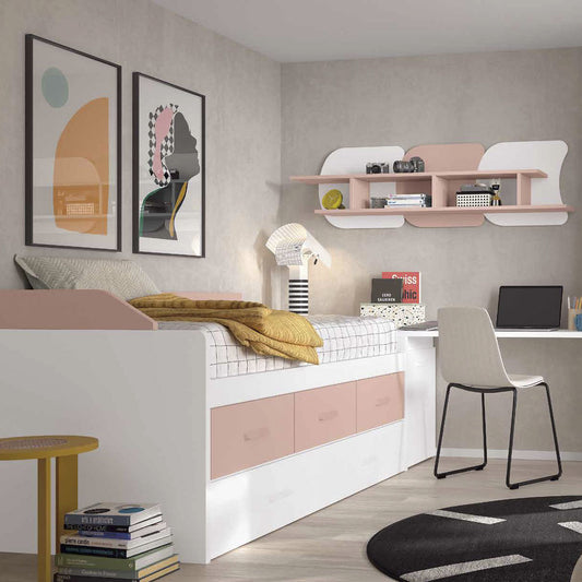 Dormitorio juvenil completo, modelo CANET.