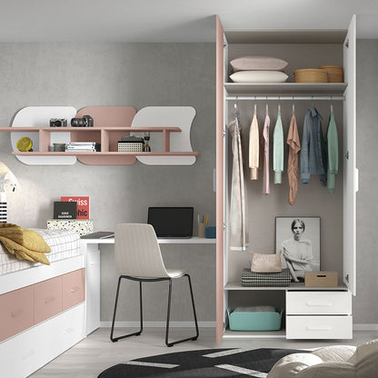 Dormitorio juvenil completo, modelo CANET.