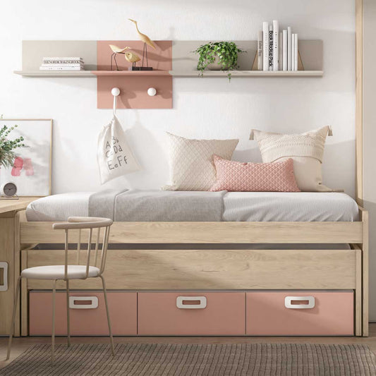 Dormitorio juvenil completo, modelo SELLENT.