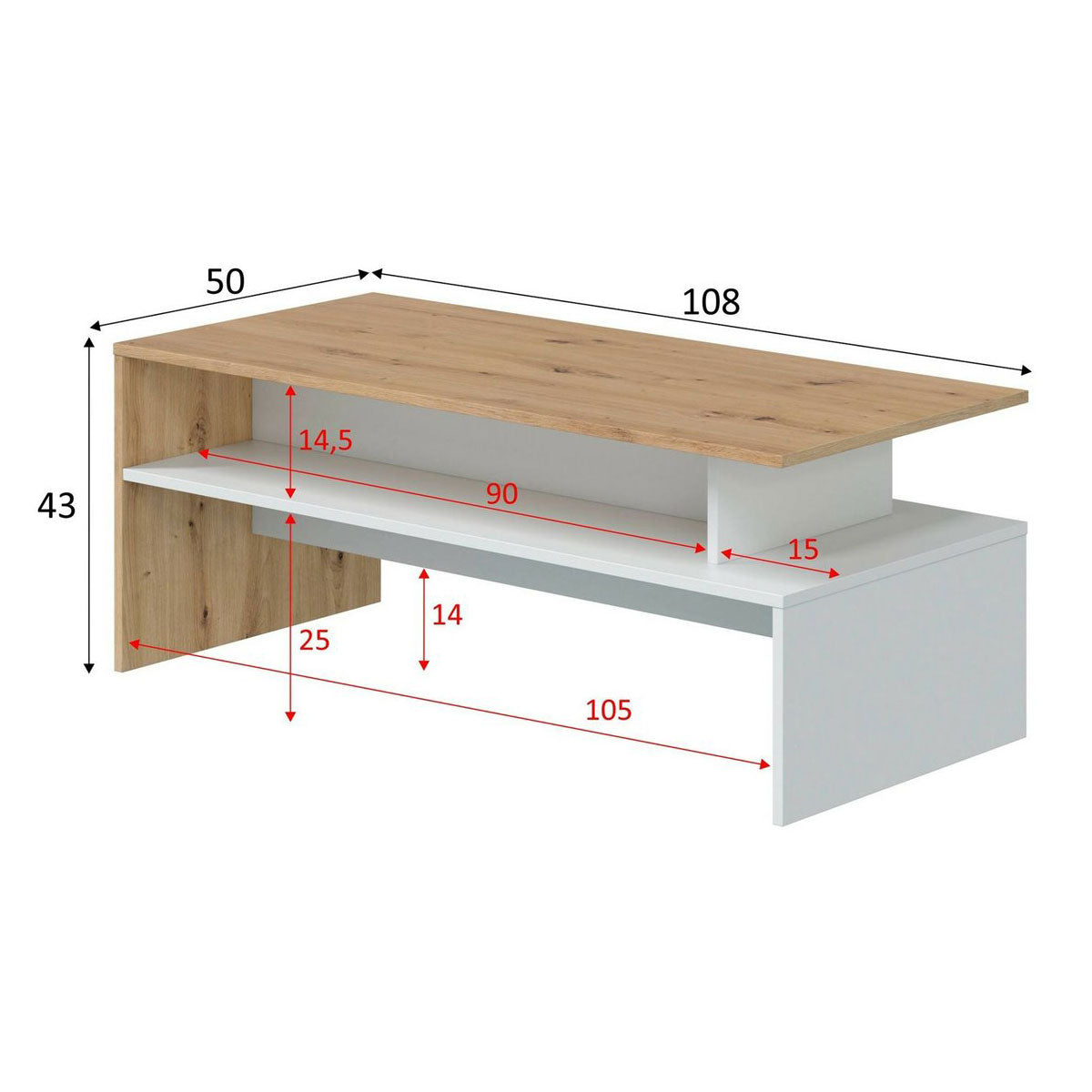 Mesa de centro modelo ANCONA