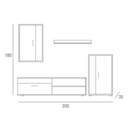 Mueble de salón modelo OSLO