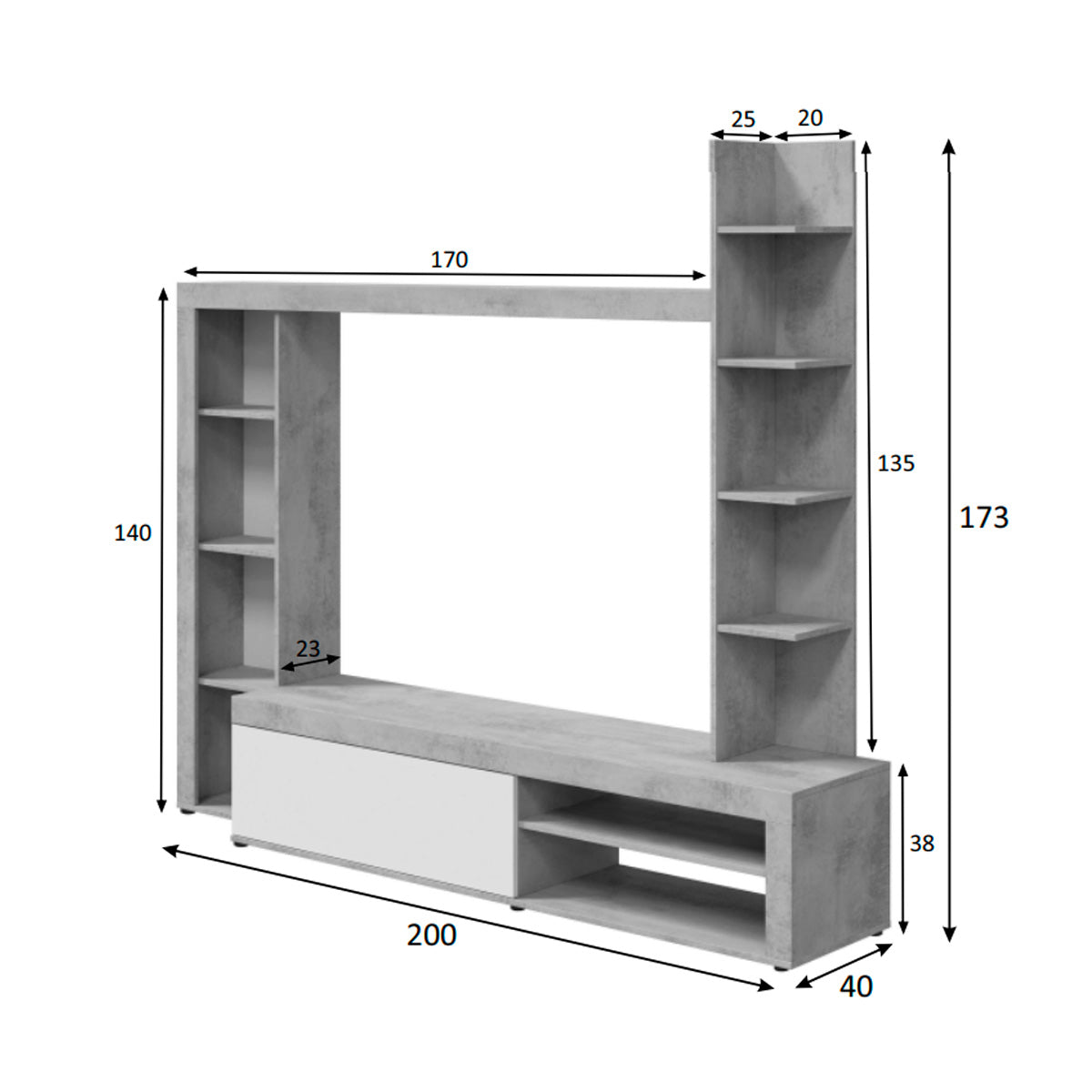 Mueble de salón modelo YARA