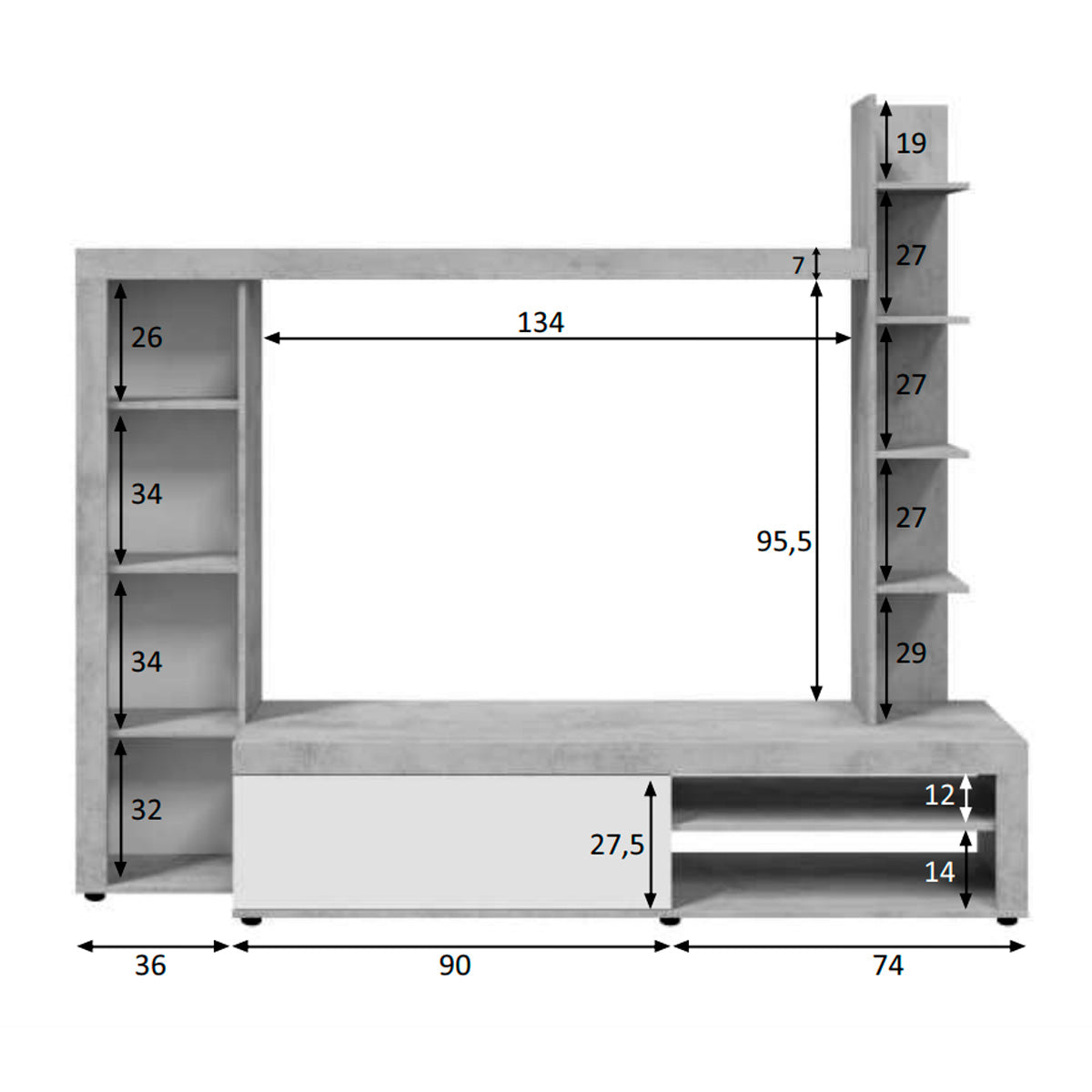 Mueble de salón modelo YARA