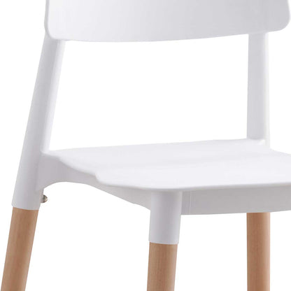 Set of 4 white chairs, PEDRALBA model.
