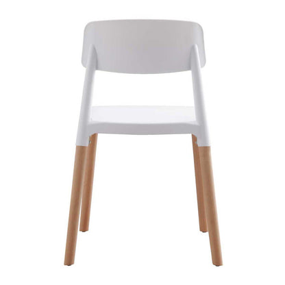 Set of 4 white chairs, PEDRALBA model.