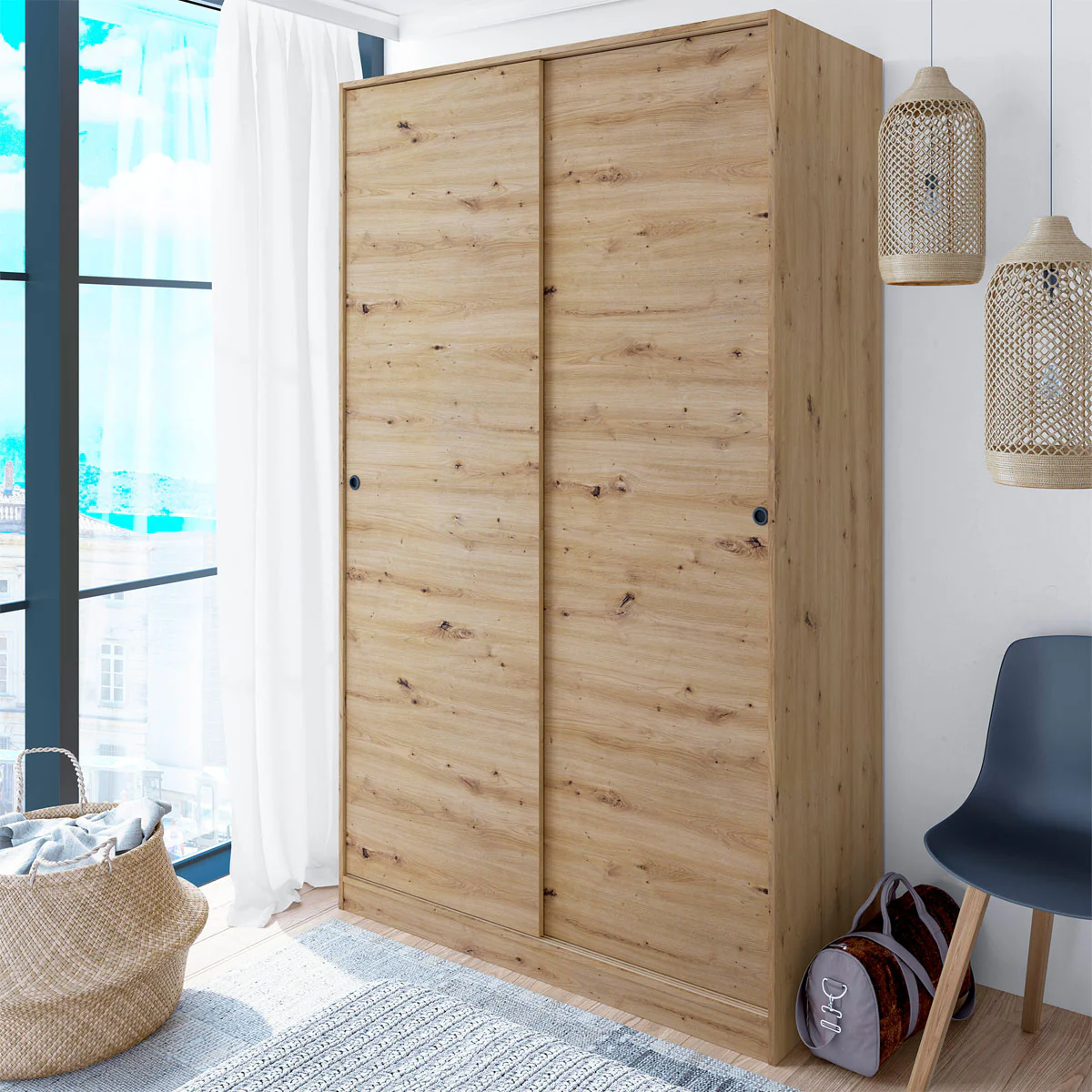 Armario con puertas correderas modelo SAGUNTO.