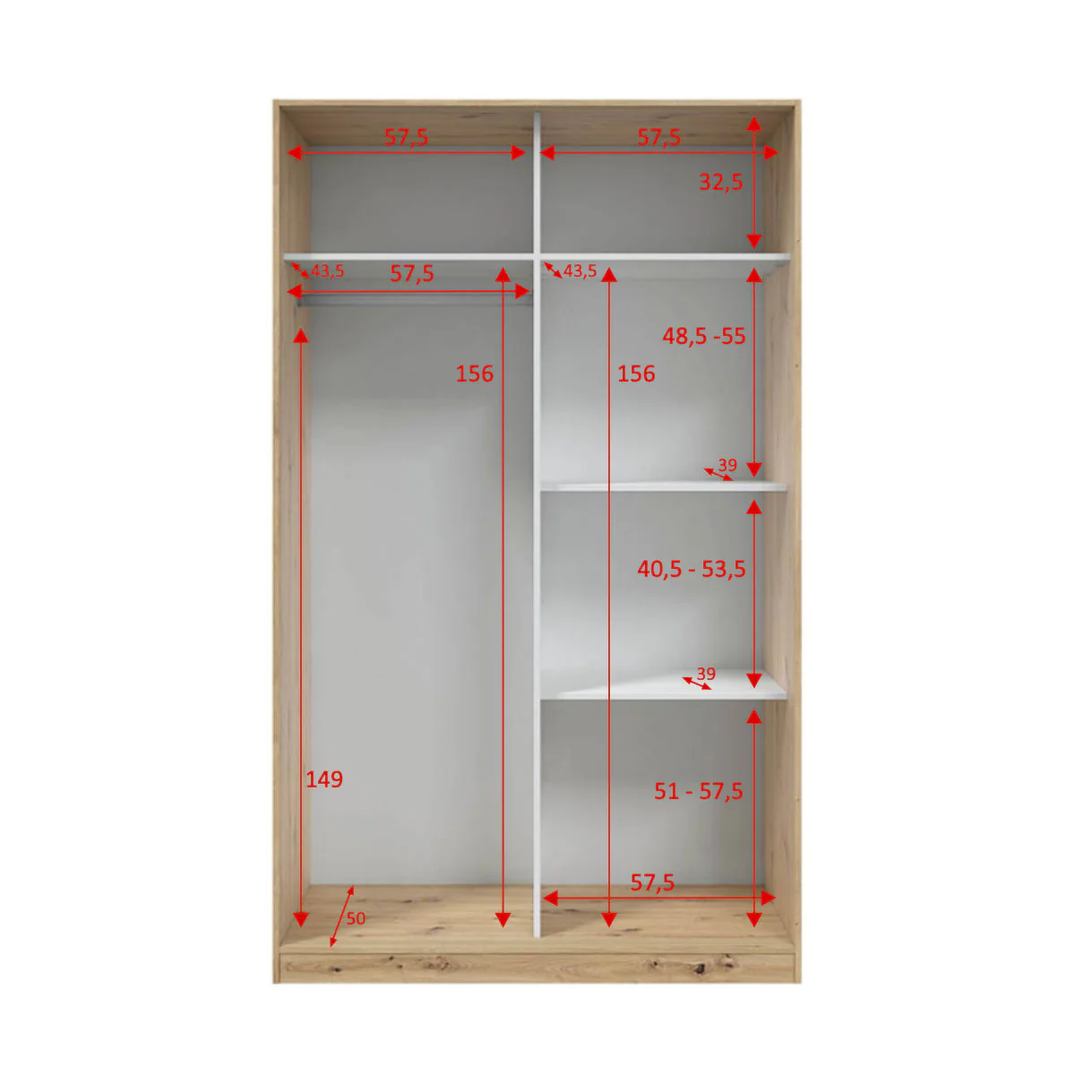 Armario con puertas correderas modelo SAGUNTO. - Imagen 4