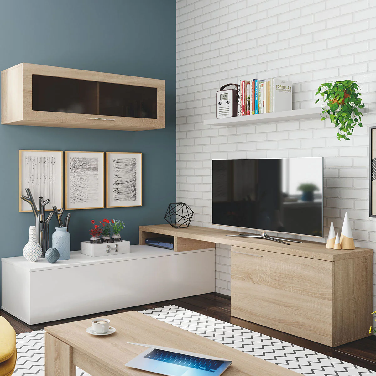 Mueble de salón para TV modelo UTIEL. - Imagen 4
