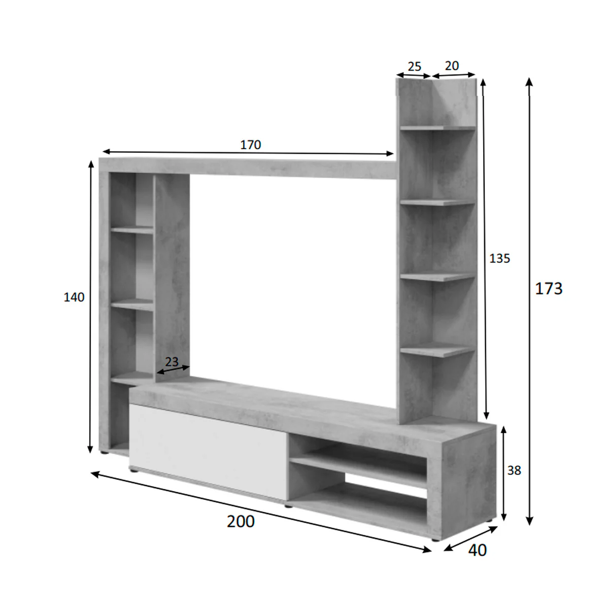 Mueble de salón modelo GESTALGAR. - Imagen 2