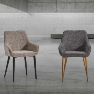 Conjunto de 2 Sillas tapizadas en tela MILAN, modelo XÀTIVA.