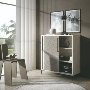 Mueble Zapatero auxiliar con 2 puertas correderas modelo BOLBAITE.