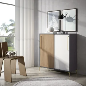 Mueble Zapatero auxiliar con 2 puertas correderas modelo BICORP.