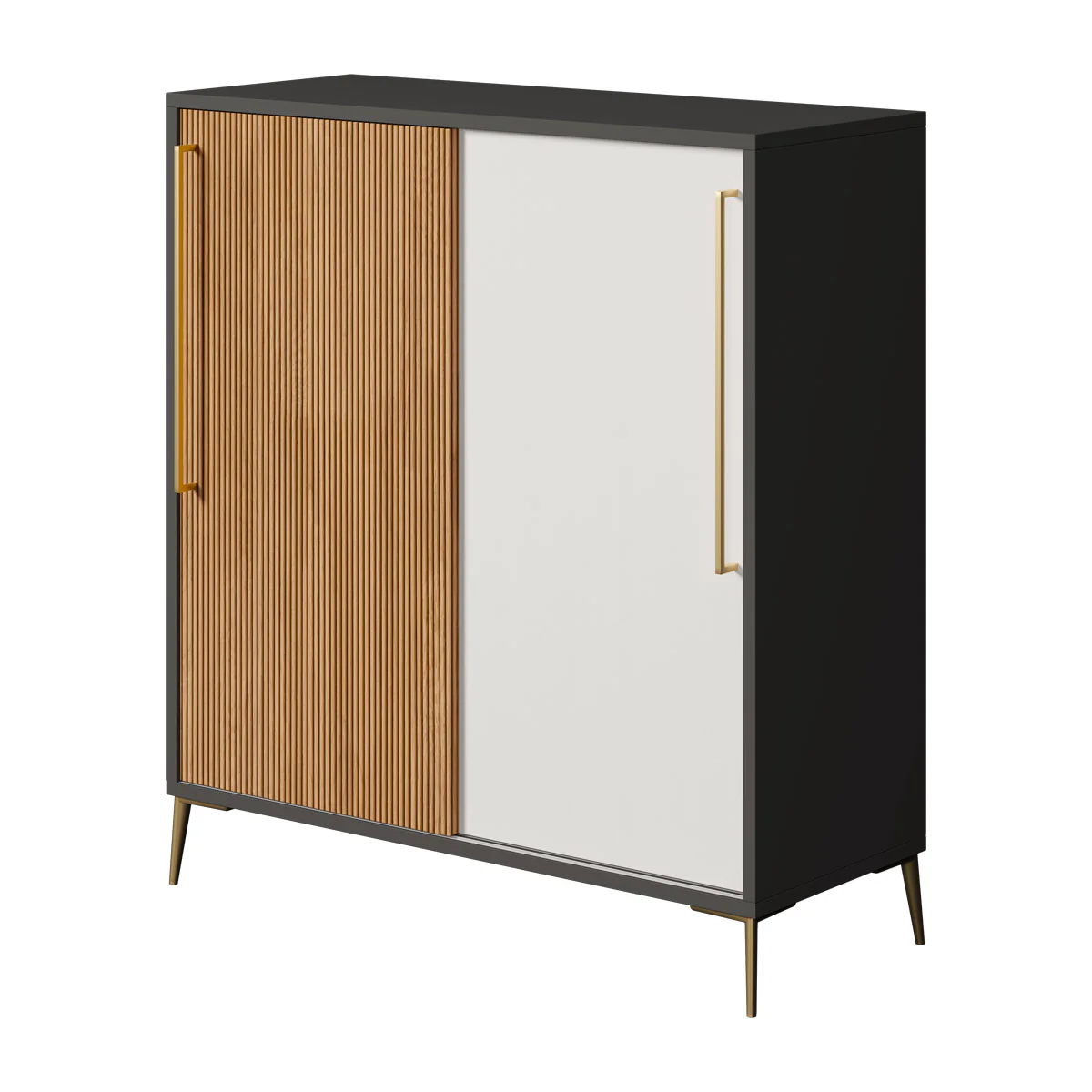 Mueble Zapatero auxiliar con 2 puertas correderas modelo BICORP. - Imagen 3